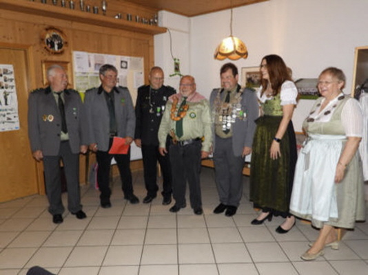 Die "alten" W&uuml;rdentr&auml;ger, ein letztes Mal mit  Ihren Insignien